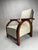 Art Deco Arched Sculptural Wooden Armchair, Italy, 1930s For Sale - Image 3 of 14