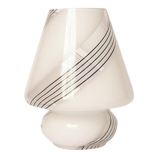 Mini, Vintage Murano Glass Mushroom Table Lamp For Sale