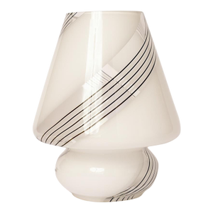 Mini, Vintage Murano Glass Mushroom Table Lamp