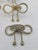 Late 20th Century Hollywood Regency Gold-Tone Metal Rope Bow Napkin Rings - Set of 8 For Sale - Image 4 of 12