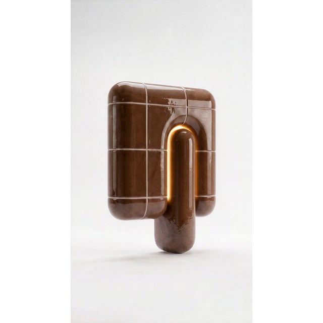 The smallest lamp in the collection, and often the first one people reach for. Its folded form hides the source entirely,...