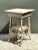 Vintage Primitive Wood Side Table For Sale - Image 9 of 12