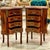 2010s French Louis XV Style Commode – 4 Drawer Accent Chest With Gold Leaf Details, Pair For Sale - Image 5 of 6
