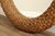 Brown Coastal Style Large Woven Rope Frame Round Mirror For Sale - Image 8 of 12