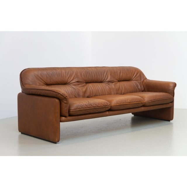 Brown DS-16 3-Seater Sofa in Brown Leather from de Sede, 1970s For Sale - Image 8 of 18