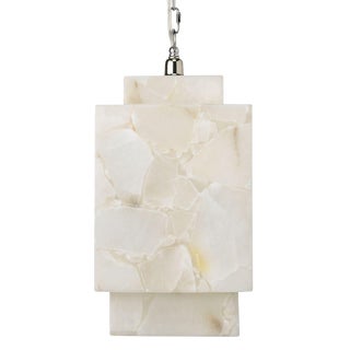 Borealis Cube Alabaster Pendant