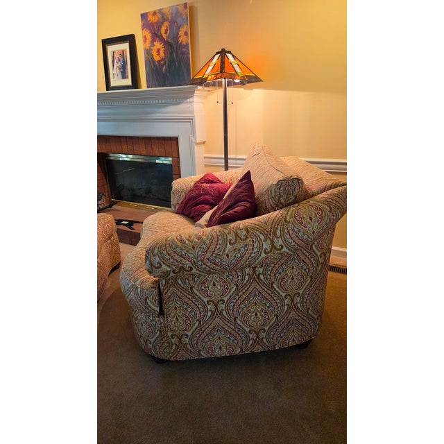 Contemporary Ethan Allen Chair and a Half - Like New! For Sale - Image 3 of 4