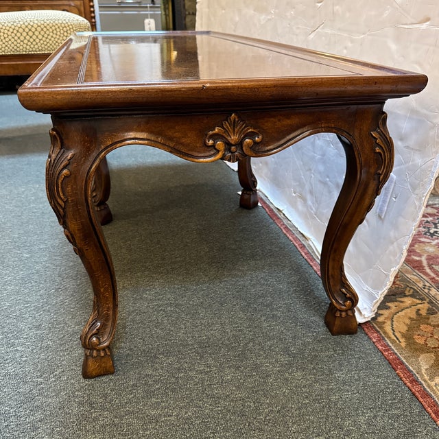 Karges Furniture Co. Vintage Parquetry Inlaid Coffee Table Chairish