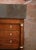 Traditional 19th Century French Empire Marble Top Carved Veneer Elm Commode Chest of Drawers For Sale - Image 3 of 12