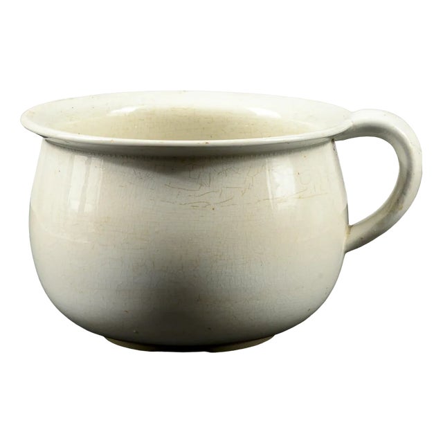 White Ceramic Vase by S. C. Richard, 1920s For Sale