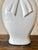 Contemporary 1980s Glossy White Porcelain Bow Lamp For Sale - Image 3 of 7