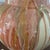 Peach 1990s Glazed-Drip Mid-Century Modern Lamp For Sale - Image 8 of 11