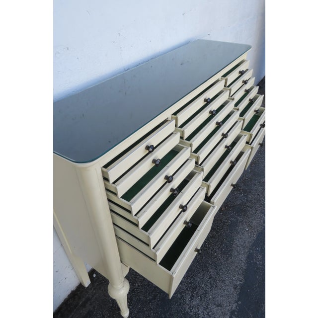 Cream Early 1900s Tall Painted Dental Cabinet 6097 For Sale - Image 8 of 18