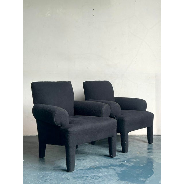 Vintage Boho Postmodern Lounge Chairs After Donghia - A Pair For Sale In West Palm - Image 6 of 7