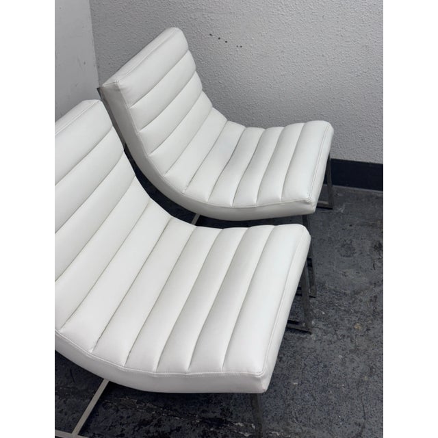 Animal Skin Noble House Leather Taher Chairs, Pair For Sale - Image 7 of 12