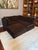 Mid 20th Century Vintage 1970s Modular Brown Velvet “Playpen” Sofa and Ottoman After Milo Baughman For Sale - Image 5 of 7