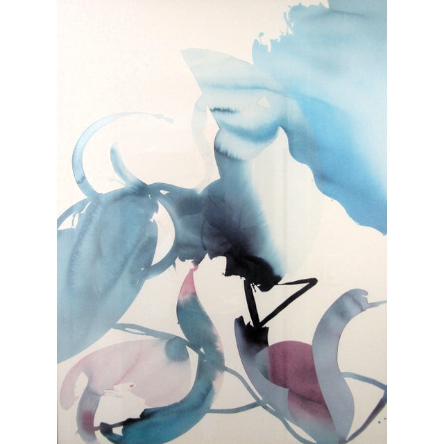 Peter Kitchell Modern Art "Human Limit B" Lithograph Framed and Matted Overall measures 33" wide, 1" wide and 41" tall....