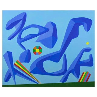 Leo Guida, Island, Oil on Wood, 1992 For Sale