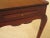 1960s Queen Anne Biggs Mahogany Tea Table With Pull Out Slides For Sale - Image 9 of 12