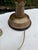 Vintage Frederick Cooper Torchère-Style Brass Table Lamp With Original Shade For Sale - Image 11 of 12