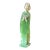 1980s Geisha Figurine Holding Flowers in Faux Jade For Sale