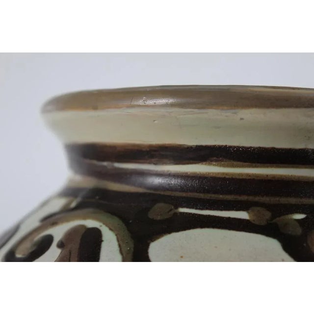 Large Ceramic Vase with Abstract Pattern by Herman A. Kähler, 1920s For Sale - Image 6 of 11