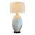 Modern Pair of Balinese Tall Table Lamps With Shade For Sale - Image 3 of 6