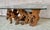Brown Vintage Sculptural Natural Burlwood Root Dining Table With Rectangular Glass Top For Sale - Image 8 of 18