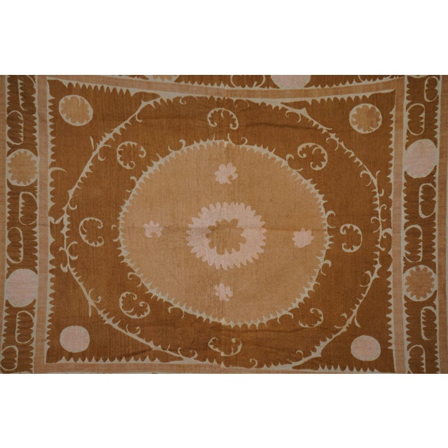 Textile Uzbek Suzani Textile - Wall Decor For Sale - Image 7 of 12