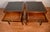 Brown 1930s Pair of English Regency Mahogany Green Leather Top Accent Side Tables For Sale - Image 8 of 18