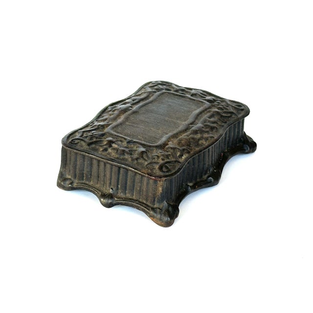 e.g. Zimmermann Germany Antique Cast Iron Decorative Box For Sale - Image 4 of 12