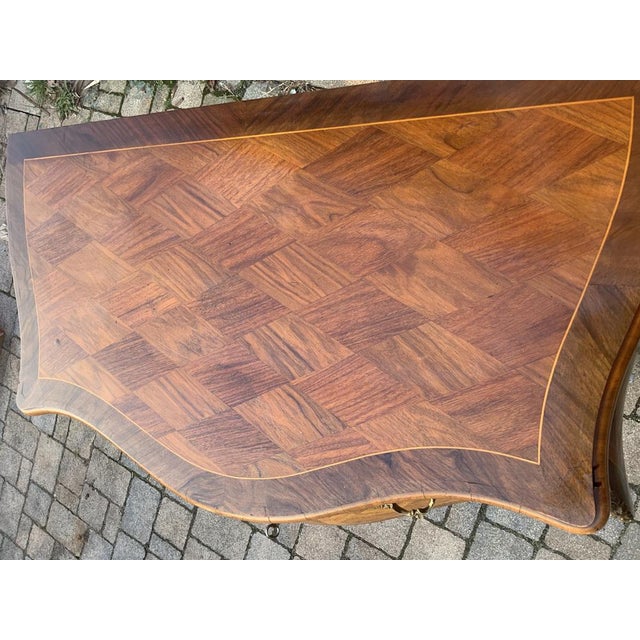 Scandinavian Rococo Style Walnut Chest of Drawers, 1900s For Sale - Image 9 of 18