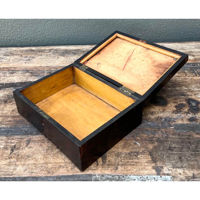 Early 20th Century Vintage Primitive Burl Wood Box For Sale - Image 5 of 12