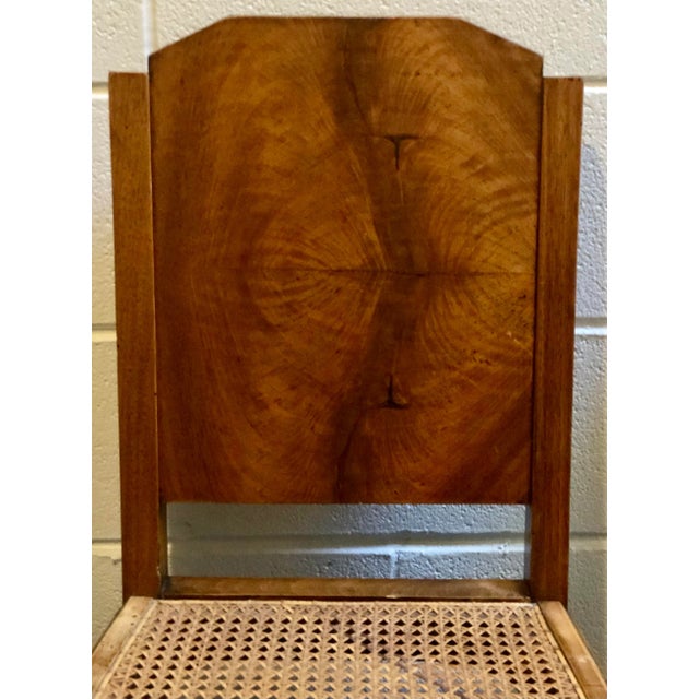 Single French Art Deco Walnut Side Chair, 1930 For Sale - Image 9 of 10