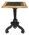 Antique Ebony & Giltwood Marble Top Tripod Pedestal Table For Sale