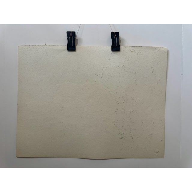 1950s Henry Emil Salloch Original Watercolor on Paper Offshore Light, 1956. For Sale - Image 5 of 6