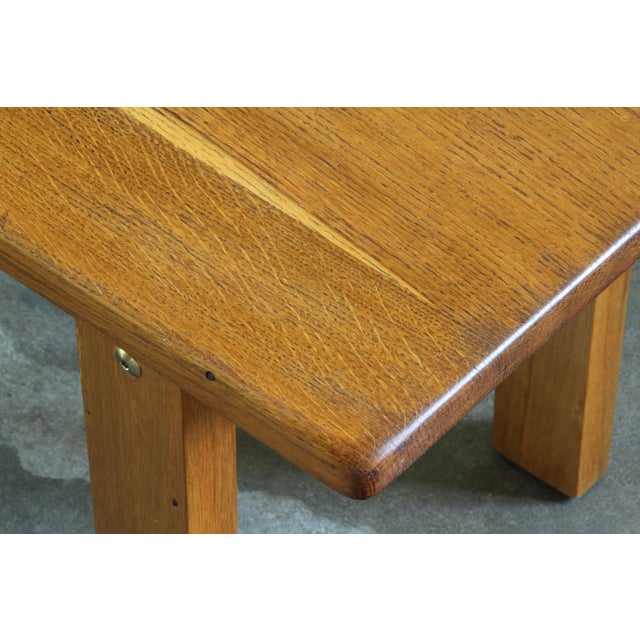 1970s Vintage Oak Coffee Table, 1960s For Sale - Image 5 of 18