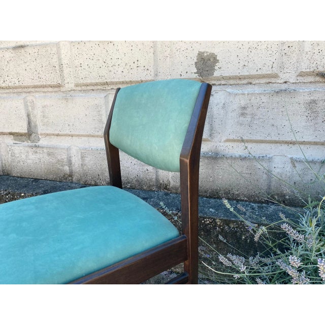 Brown Mid-Century Dining Chairs, Set of 6 For Sale - Image 8 of 10