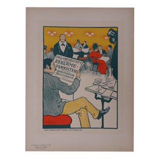 Paul Fischer, Café Mondain, 1897, Lithograph For Sale