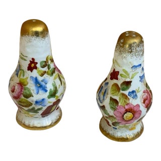 1950s Vintage Hammersley Queen Anne Salt and Pepper Shakers- a Pair For Sale
