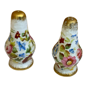 1950s Vintage Hammersley Queen Anne Salt and Pepper Shakers- a Pair