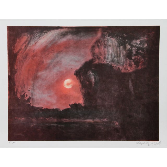 Modern Lloyd Lozes Goff, Sunset, Lithograph For Sale - Image 3 of 3