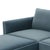 Willow Misty Blue with Pale Blue Piping Modular 5-Piece Performance Velvet LAF Sectional For Sale - Image 4 of 7