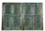 Rustic Midcentury Vintage Carved Blue Wooden Door – Hinged Entry Door or Sliding Barn Door 96x36 For Sale - Image 3 of 4