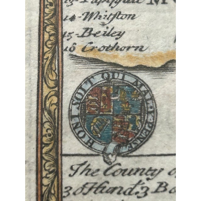 Early 18th Century Early 18th Century English Map - The Road From Salisbury to Campden 1720 For Sale - Image 5 of 5