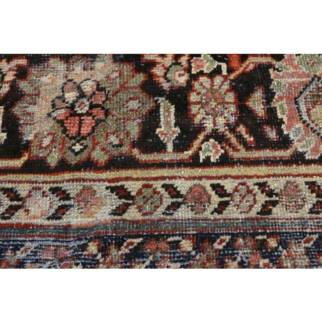 Vintage Persian Mahal Rug, 10'08 X 14'01 For Sale - Image 4 of 9