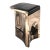 "Lacrima" Bar Stool With Bronze and Stainless Steel Details For Sale