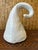 Terrific Charming Vintage Brutalist Sculpture. Hand crafted, signed rustic piece finished in a creamy white glaze. In the...