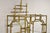 Mid 20th Century Hollywood Regency Faux Bamboo Chinese Chippendale Pagoda Gold Etagere Bookcase For Sale - Image 11 of 12