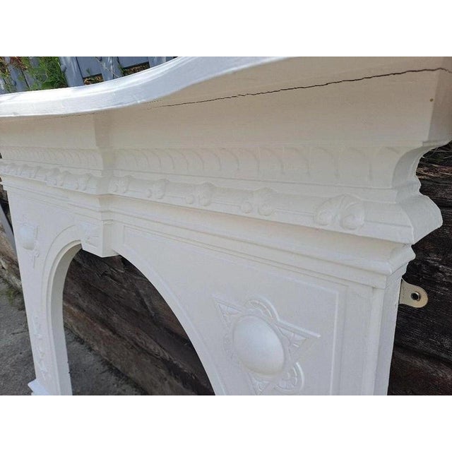 Victorian Arched Cast Iron Fireplace Surround For Sale - Image 13 of 17